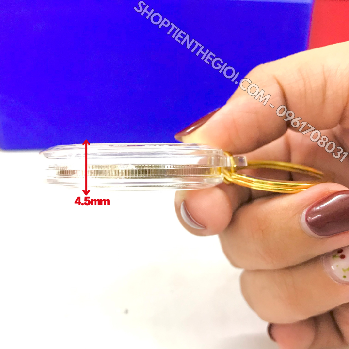 Cặp Móc Khóa Xu Úc Hình Con Mèo Mạ Vàng Bạc - SP005895